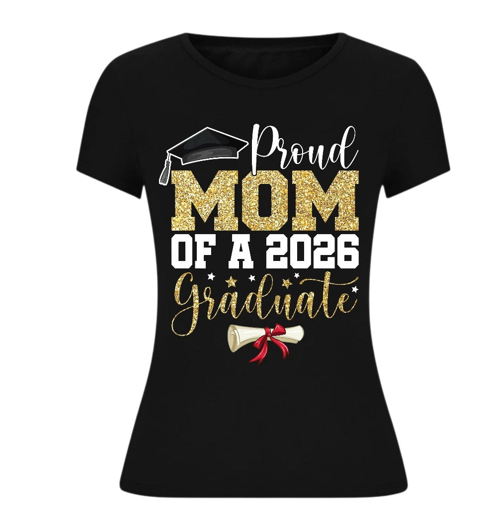 Short Sleeve Graduation- Proud Mom