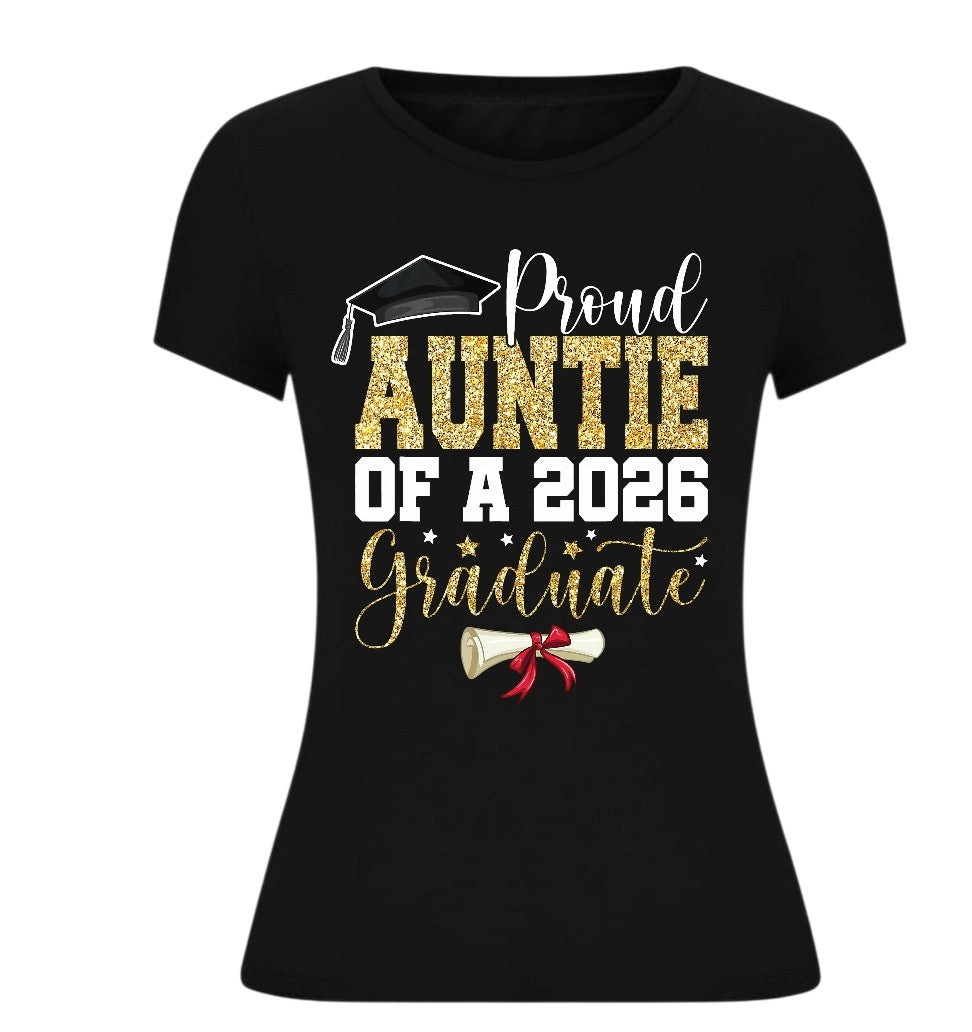 Short Sleeve Graduation- Proud Auntie